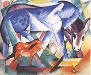 Franz Marc The First Animals (mk34) oil on canvas